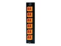 Hubbell Fiber, Adapt PNL, 12P, 6LC Duplx, FSPLCDS6OR, 41195504, Patch Panels