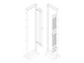 Tripp Lite Vertical PDU Mounting Bracket Accessory Kit for 2- and 4-Post Open Frame Racks, SRPDU2PBRKT, 31772100, Rack Mount Accessories