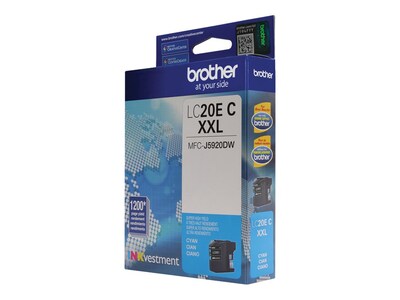 Brother Cyan LC20EC Super High Yield Ink Cartridge for MFC-J5920DW, LC20EC, 21003981, Ink Cartridges & Ink Refill Kits - OEM Brother Cyan LC20EC Super High Yield Ink Cartridge for MFC-J5920DW, LC20EC, 21003981, Ink Cartridges & Ink Refill Kits - OEM