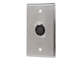 Monoprice XLR Female 3 Pin One Port Wall , 7396, 41334523, Monitor & Display Accessories