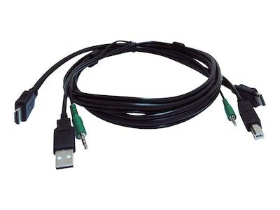 Black Box HDMI USB Secure KVM Switch Cable with 3.5mm audio, 10ft, TAA, SKVMCBL-HDMI-10TAA, 41661452, Cables Black Box HDMI USB Secure KVM Switch Cable with 3.5mm audio, 10ft, TAA, SKVMCBL-HDMI-10TAA, 41661452, Cables