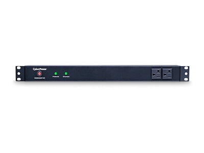 CyberPower Rackbar Surge Protector 120V 20A 1U RM 1800 Joules 5-20P Input 15-foot Cord (12) 5-20R Outlets, RKBS20S2F10R, 12425583, Surge Suppressors CyberPower Rackbar Surge Protector 120V 20A 1U RM 1800 Joules 5-20P Input 15-foot Cord (12) 5-20R Outlets, RKBS20S2F10R, 12425583, Surge Suppressors