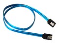 Bytecc Serial ATA III SATA III 6Gbps Cable w Locking Latch, Blue, 3ft, SATA-336UVB, 20398589, Cables