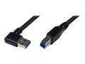 StarTech.com SuperSpeed USB 3.0 Cable - Right Angle A to B - M M, Black, 1m, USB3SAB1MRA, 15729574, Cables StarTech.com SuperSpeed USB 3.0 Cable - Right Angle A to B - M M, Black, 1m, USB3SAB1MRA, 15729574, Cables