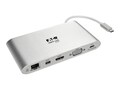 Tripp Lite USB-C Docking Station with USB-A, HDMI, VGA, mDP, Gbe, 4k, U442-DOCK1, 33144027, Docking Stations & Port Replicators