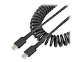 StarTech.com Heavy Duty Coiled USB 2.0 Type USB-C M M Charging Cable, Black, 1m, R2CCC-50C-USB-CABLE, 41385243, Cables StarTech.com Heavy Duty Coiled USB 2.0 Type USB-C M M Charging Cable, Black, 1m, R2CCC-50C-USB-CABLE, 41385243, Cables