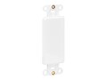 Tripp Lite Center Plate Insert Decora ACCSSTYLE Vertical Blank White , N042D-100V-WH, 37978256, Premise Wiring Equipment
