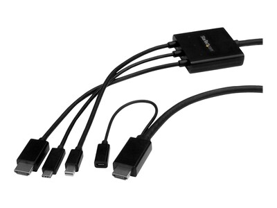 StarTech.com USB-C, HDMI or Mini DisplayPort to HDMI Adapter Cable, 6ft, CMDPHD2HD, 33697422, Cables