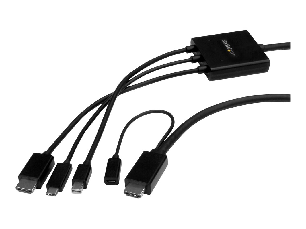 StarTech.com USB-C, HDMI or Mini DisplayPort to HDMI Adapter (CMDPHD2HD)