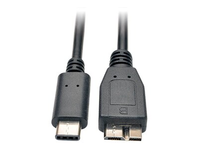 Tripp Lite USB 3.1 Type C to USB Micro-B M M Cable, Black, 3ft, U426-003, 26275061, Cables