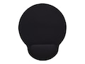 Manhattan WRIST-REST BLACK MOUSE PAD, 434362, 41496069, Ergonomic Products