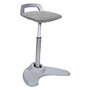 Alera Sit To Stand Perch Stool, Gray With Silver Base, AE36PSGR, 33620468, Furniture - Miscellaneous