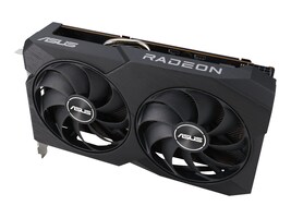 Asus DUAL-RX7600-O8G-V2 Main Image from Right-angle