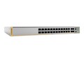 Allied Telesis 28-Port 100 1000X SFP L3 Switch w 1 CABLFIXED AC PWR SUP US POWER CORD, AT-X220-28GS-10, 35625094, Network Device Modules & Accessories