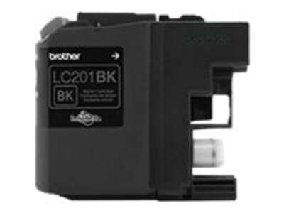 Brother Black LC201BK Innobella Standard Yield Ink Cartridge, LC201BK, 23204997, Ink Cartridges & Ink Refill Kits - OEM