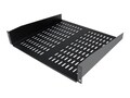 StarTech.com 2U 19 Vented Server Rack Cabinet Shelf - Fixed 16in Deep Cantilever Tray w Cage Nuts, CABSHELFV, 14658065, Rack Mount Accessories