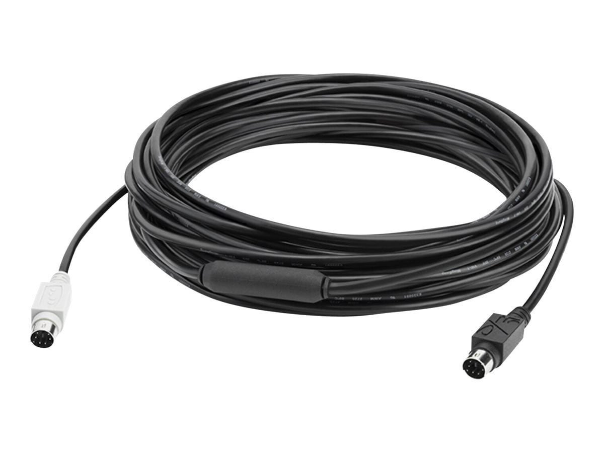 Logitech PS 2 M M GROUP Extender Cable, Black, 10m (939-001487)