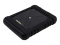 StarTech.com USB 3.0 to 2.5 SATA 6Gb s Rugged Hard Drive or Solid State Drive Enclosure w  UASP, S251BRU33, 19248049, Hard Drive Enclosures - Single