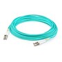 AddOn LC-LC 50 125 OM4 Duplex LOMM Fiber Cable, Aqua, 15m, ADD-LC-LC-15M5OM4, 14702898, Cables
