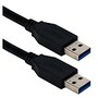 QVS 5Gbps USB 3.0 3.1 Type A M M Cable, Black, 3ft, CC2229C-03BK, 35161226, Cables