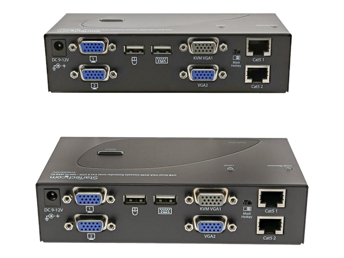 StarTech.com USB Dual VGA over Cat5 KVM Console Extender, 650ft