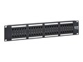 Tripp Lite 48-Port CAT6 4PPoE 110 Krone 568A B RJ45 Ethernet 2U Rack-Mount Patch Panel, Black, TAA, N252-P48, 41784698, Patch Panels
