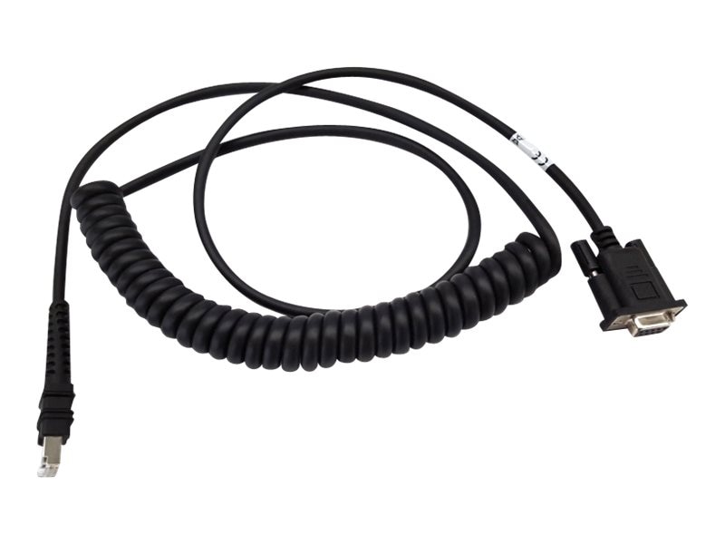 Zebra Symbol RS-232 Female Coiled Cable, 9ft