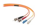 Belkin Mode Conditioning Patch Cable, LC-ST, 8.3 125 to 62.5 125, 3m, F2F902L0-03M, 5212803, Cables
