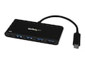 StarTech.com 4 Port USB C Hub with 4x USB Type-A SuperSpeed 5Gbps - 60W Power Delivery Passthrough, HB30C4AFPD, 33875487, USB & Firewire Hubs