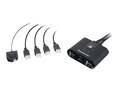 Aten 4x4 USB Sharing Switch Kit w  USB-C Adapter, GUS404CA1KIT, 35220556, KVM Switches