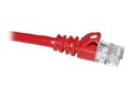 CP Technologies ClearLinks Cat5e 350MHz Molded Patch Cable, Red, 100ft, C5E-RD-100-M, 13197949, Cables
