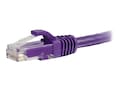 C2G Cat6 Snagless Unshielded (UTP) Network Patch Cable - Purple, 3ft, 27801, 5853037, Cables