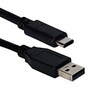 QVS USB-C to USB 2.0 Type A Sync and Charge Cable, Black, 3m, CC2231B-3M, 36438012, Cables