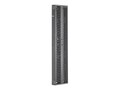 Panduit Patchrunner 2 Dual Vertical Cable Manager with Doors, 6x7', Black, PR2VD06, 36088930, Rack Mount Accessories