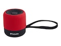 Verbatim Wireless Mini Bluetooth Speaker – Red, 70230                         , 41878516, Speakers - Audio