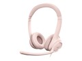 Logitech H390 USB Computer Hdst Rose, 981-001280, 41553139, Headsets (w/ microphone)
