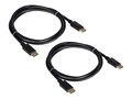 TRENDnet 6FT DPT 1.2 CBL 2 PK MDL TK-DP, TK-DP06/2, 41388956, Cables