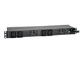 Tripp Lite Basic PDU 5 5.8kW 208 240V Single-Phase 1U Rack Mount L6-30P Input 12ft Cord (4) C19 Outlets, Black, PDUH30HV19, 23837444, Power Distribution Units