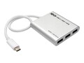 Tripp Lite 4-Port USB 3.1 Type-C (USB-C) to 4x USB-A Portable Tablet Laptop Hub, Aluminum, U460-004-4A, 30975255, USB & Firewire Hubs Tripp Lite 4-Port USB 3.1 Type-C (USB-C) to 4x USB-A Portable Tablet Laptop Hub, Aluminum, U460-004-4A, 30975255, USB & Firewire Hubs