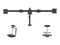 StarTech.com Desk Mount Triple Monitor Arm for 3 Monitors up to 24 - Steel, ARMTRIO, 33794062, Stands & Mounts - Desktop Monitors StarTech.com Desk Mount Triple Monitor Arm for 3 Monitors up to 24 - Steel, ARMTRIO, 33794062, Stands & Mounts - Desktop Monitors
