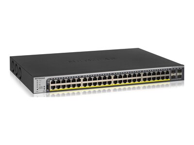 Netgear Open Box Smart GS752TPP V3 L3 Lite 1U RM Smart Switch 700MHz MIPS CPU 512MB RAM 32MB Flash 48xGbE PoE+ 4xSFP, GS752TPP-300NAS               , 42008956, Network Switches