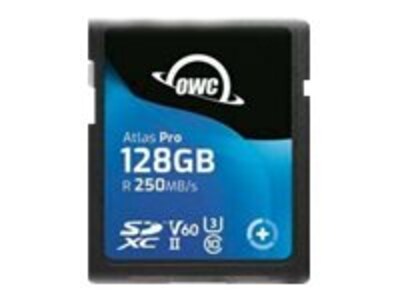 Other World 128GB Atlas Pro UHS-II SDXC Memory Card, Class 10, OWCSDV60P0128                 , 41951437, Memory - Flash