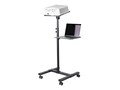 StarTech.com Mobile Height Adjustable AV Presentation Cart with 22lb Shelf, ADJPROJCART, 41295622, Furniture - Miscellaneous