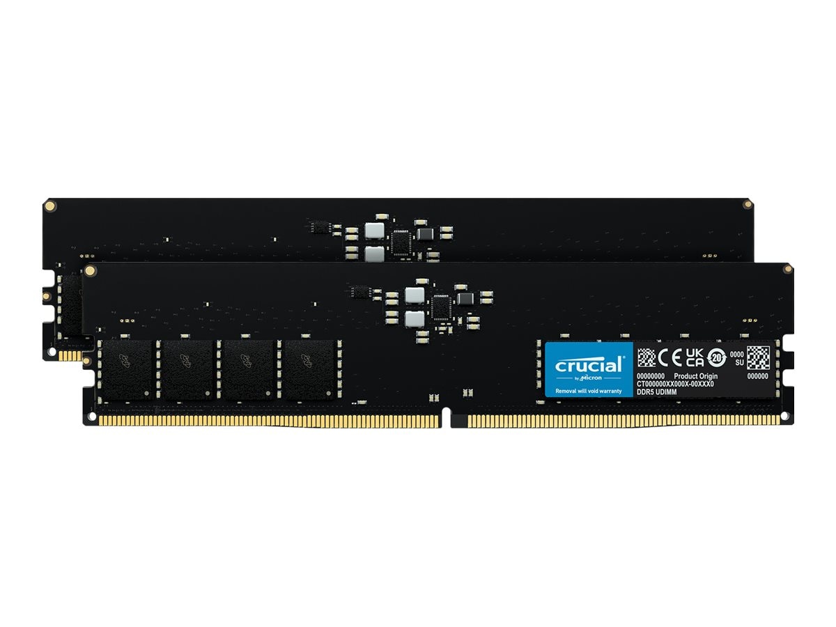 Crucial 32GB PC5-41600 288-pin DDR5 SDRAM UDIMM Kit