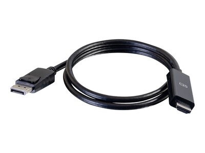 C2G DisplayPort to HDMI M M 4K 60Hz Active Adapter Cable, Black, 3ft, 50193, 37424886, Cables