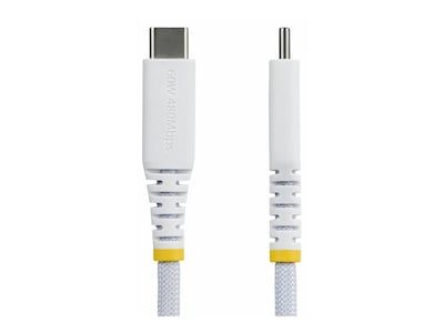 StarTech.com Rugged USB-C Dual-Layer Braided Nylon Charging Cable w 60W PD, White, 6, USB2CC6INCHNCBRWH, 42076581, Cables StarTech.com Rugged USB-C Dual-Layer Braided Nylon Charging Cable w 60W PD, White, 6, USB2CC6INCHNCBRWH, 42076581, Cables