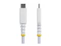 StarTech.com Rugged USB-C Dual-Layer Braided Nylon Charging Cable w 60W PD, White, 6, USB2CC6INCHNCBRWH, 42076581, Cables StarTech.com Rugged USB-C Dual-Layer Braided Nylon Charging Cable w 60W PD, White, 6, USB2CC6INCHNCBRWH, 42076581, Cables