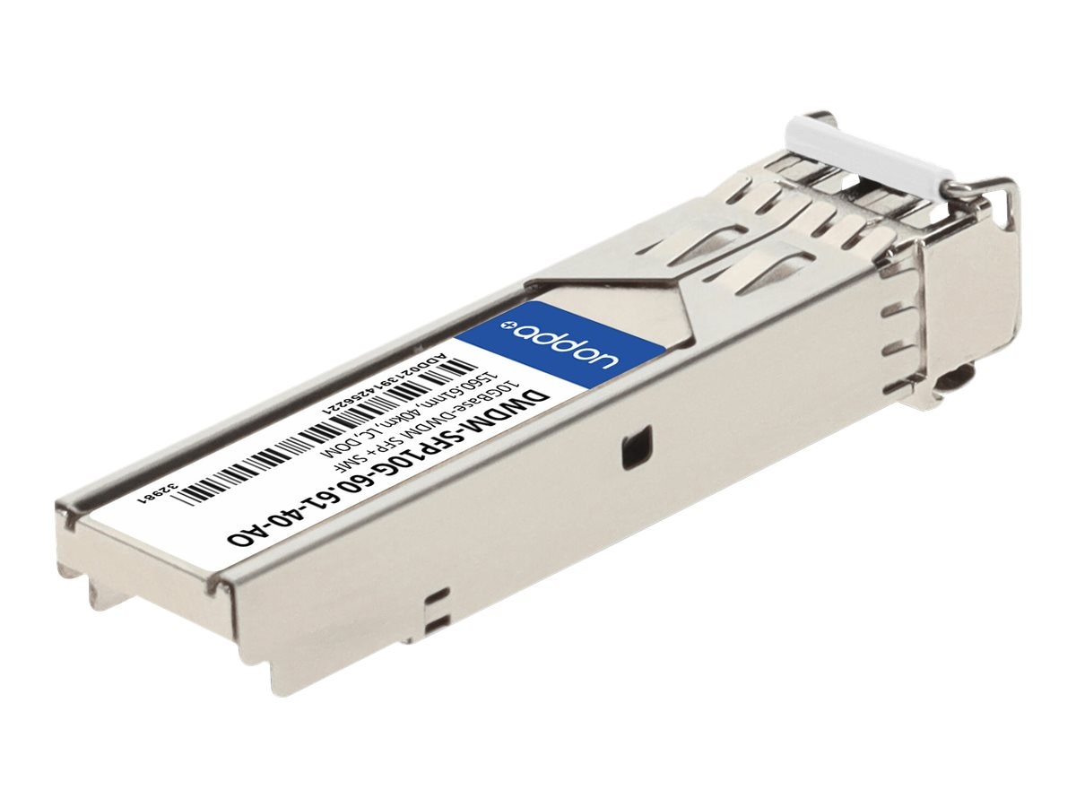 AddOn Cisco DWDM-SFP10G-60.61 Compatible 10GBase-DWDM 100GHz SFP+ 1560.61nm  40km LC Transceiver, TAA