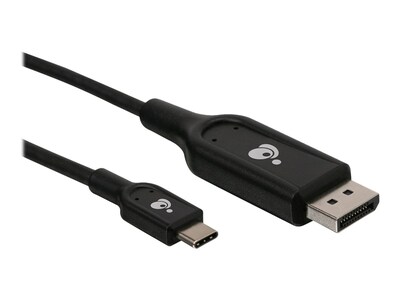 IOGEAR USB-C to DisplayPort M M 4K Cable, Black, 2m, G2LU3CDP12, 36696231, Cables