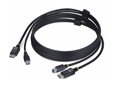 StarTech.com 4K 60Hz DisplayPort and USB-A USB-B 5Gbps KVM Cable, 6ft, DU1226-KVM-CABLE, 41954883, Cables StarTech.com 4K 60Hz DisplayPort and USB-A USB-B 5Gbps KVM Cable, 6ft, DU1226-KVM-CABLE, 41954883, Cables